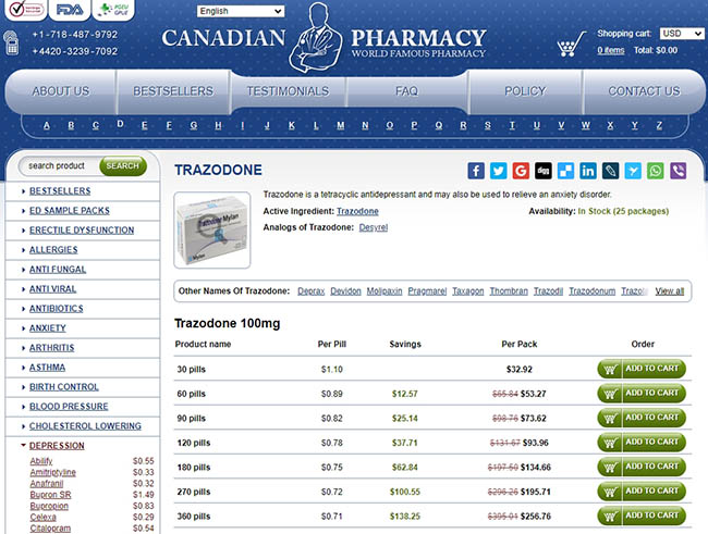 Trazodona 50 mg sirve para dormir - Buy Trazodone Online Over the Counter